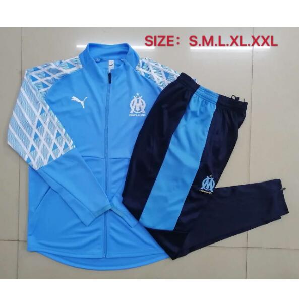 Marseille Blue Training Suits Jacket with Trousers 2020/21